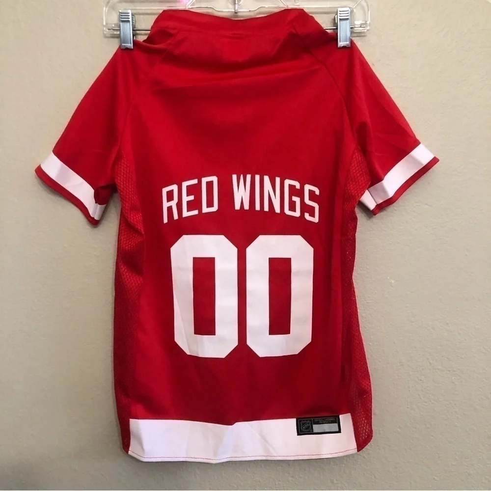Pets First NHL Detroit Red Wings Mesh Jersey For Dogs Atlantic Division Size XXL